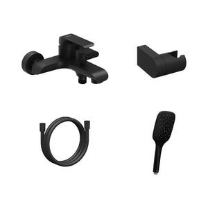 Imagine Ravak X07S114 - Set pentru cadă cu baterie FLAT negru mat