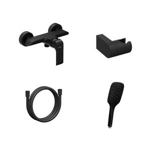 Imagine Ravak X07S116 - Set de duș cu baterie FLAT, finisaj negru mat