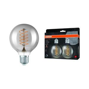 Imagine Set de 2 becuri LED dimabile cu filament vintage E27/7, 8W/230V 1800K - Osram