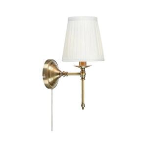 Imagine Markslöjd 108968 - Lampă de perete MANOR 1xE14/40W/230V albă/alamă