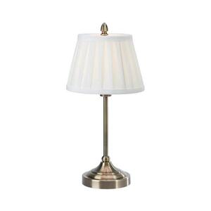 Imagine Markslöjd 108973 - Lampă de masă OXFORD 1xE14/40W/230V alb/alamă