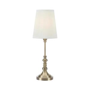 Imagine Markslöjd 108970 - Lampă de masă NOBLE 1xE14/40W/230V 66 cm alb/alamă