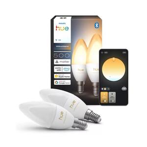 Imagine Set de 2 becuri LED reglabile Philips Hue WA B39 E14/3, 7W/230V 1000-20000K