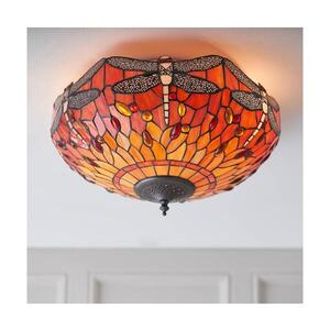 Imagine Endon 70721 - Plafonieră Tiffany DRAGONFLY, 2 x E27 (max. 60 W), 230 V, diametru 41 cm