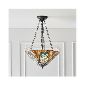 Imagine Endon 70750 - Lustră cu lanț Tiffany HECTOR 3xE27/60W/230V Ø 40 cm