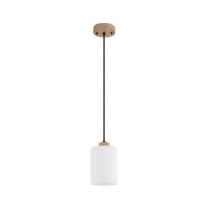Imagine Globo 15977H - Lustră suspendată pe cablu ROWENA 1xE27/60W/230V stejar/alb