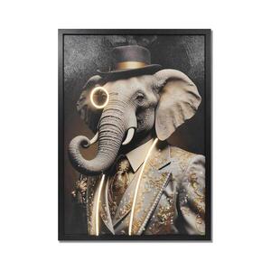 Imagine Globo B992617-LED Tablou decorativ iluminat reîncărcabil GEORGE LED/5W/5V 1000mAh elefant
