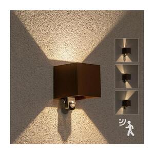 Imagine BRILAGI - aplică de exterior LED cu senzor CUBE LED/6W/230V, maro, IP65