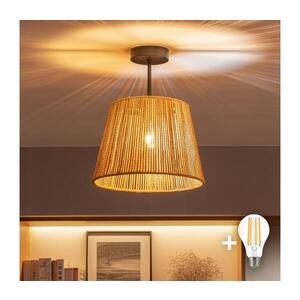Imagine BRILAGI - Plafonieră LED montată CERIA BOHO 1xE27/60W/230V Ø 28 cm negru/maro