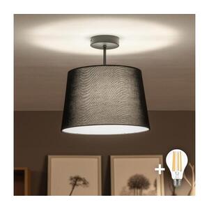 Imagine BRILAGI - Lustră LED aplicată CERIA 1xE27/60W/230V, Ø 30 cm, neagră