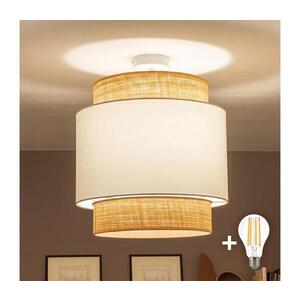 Imagine BRILAGI - Lustră LED aplicată CERIA 1xE27/60W/230V Ø 40 cm bej/albă