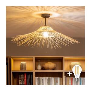 Imagine BRILAGI - Lustră LED aplicată CERIA BOHO 1xE27/60W/230V Ø 70 cm negru/bej