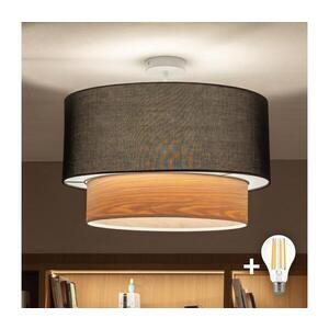 Imagine BRILAGI - Lustru LED aplicat CERIA 1xE27/60W/230V Ø 50 cm alb/negru/bej