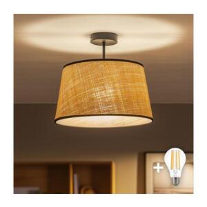 Imagine BRILAGI - Lustră LED aplicată CERIA 1xE27/60W/230V Ø 35 cm negru/bej