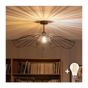 Imagine BRILAGI - Lustru aplicat LED CERIA WIRE 1xE27/60W/230V, diam. 80 cm, negru