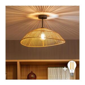 Imagine BRILAGI - Lustră LED aplicată CERIA BOHO 1xE27/60W/230V Ø 50 cm negru/maro