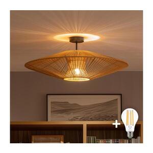 Imagine BRILAGI - Lustră LED aplicată CERIA BOHO 1xE27/60W/230V diam. 70 cm negru/maro