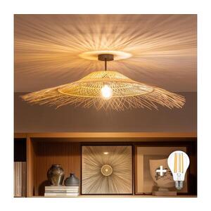 Imagine BRILAGI - Lustră LED aplicată CERIA BOHO 1xE27/60W/230V Ø 100 cm negru/bej