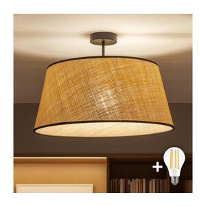 Imagine BRILAGI - Lustră LED aplicată CERIA 1xE27/60W/230V Ø 50 cm negru/bej