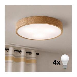 Imagine BRILAGI - Plafonieră LED CARVALHO 4xE27/60W/230V, finisaj stejar, diam. 57, 5 cm