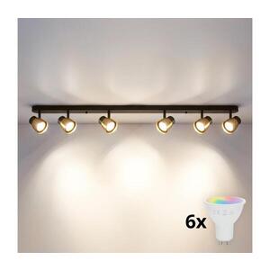 Imagine BRILAGI - Spot LED RGBW dimabil NUGGET 6xGU10/6W/230V negru/auriu