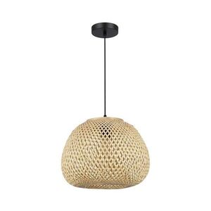 Imagine Pendul PETRA pe cablu, 1xE27/15W/230V, Ø 35 cm, bambus