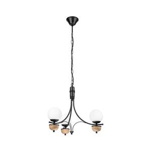 Imagine BRILAGI - Lustra LED cu lanț COTTAGE 3xG9/40W/230V stejar/alb