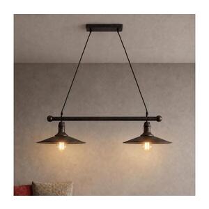 Imagine BRILAGI - Lustră suspendată pe cablu FORGE 2xE27/60W/230V maro