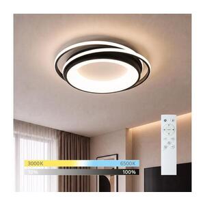 Imagine BRILAGI - Plafonieră LED dimabilă FLARE LED/84W/230V 47x51 cm neagră + telecomandă