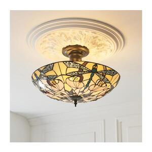 Imagine Endon 111892 - Lustră aplicată Tiffany ASHTON 3xE27/10W/230V Ø 45 cm