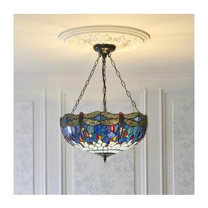 Imagine Endon 112250 - Lustru suspendat pe lanț Tiffany DRAGONFLY 3xE27/60W/230V, diam. 50 cm