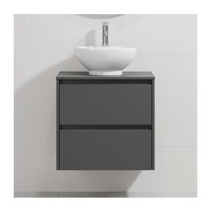 Imagine Dulap de baie cu lavoar TRONDHEIM/DRAMMEN 60x57x46 cm antracit/alb