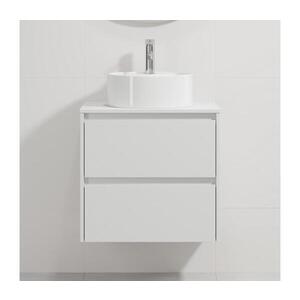 Imagine Dulap pentru baie cu lavoar TRONDHEIM/VIKEDAL 60x57x46 cm alb