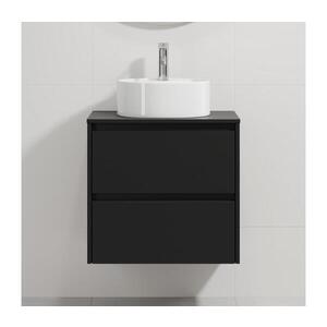 Imagine Corp de baie cu lavoar TRONDHEIM/VIKEDAL 60x57x46 cm negru/alb