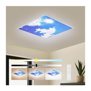 Imagine BRILAGI-LED Corp de iluminat LED dimabil SLIMFRAME SKY LED/58W/230V 60x60 cm argintiu/albastru+telecomandă