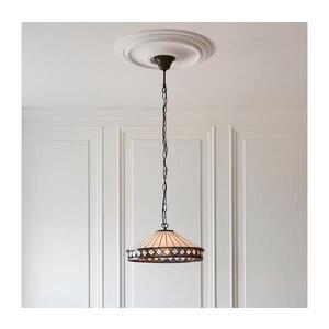 Imagine Endon 112196 - Lustră cu lanț Tiffany FARGO 1xE27/60W/230V Ø 41, 5 cm