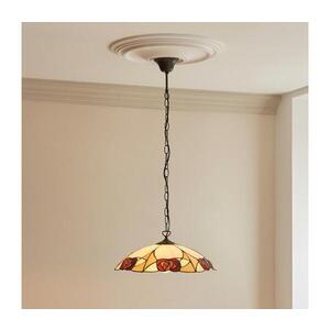Imagine Endon 112197 - Candelabru pe lanț Tiffany INGRAM 1xE27/60W/230V diam. 45 cm