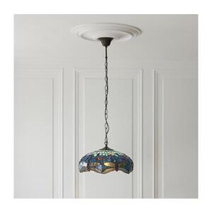 Imagine Endon 112195 - Lustră pe lanț Tiffany DRAGONFLY 1xE27/60W/230V Ø 41 cm