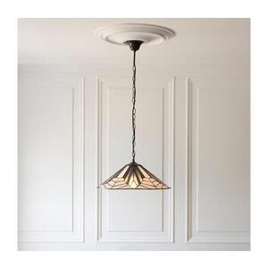 Imagine Endon 111922 - Candelabru Tiffany ASTORIA pe lanț, 3xE27/10W/230V, Ø 48 cm