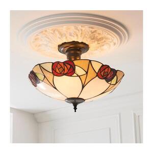 Imagine Endon 111907 - Lustră aplicată Tiffany INGRAM 3xE27/10W/230V, Ø 45 cm