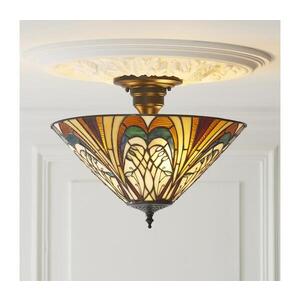 Imagine Endon 111905 - Lustru aplicat Tiffany HECTOR 3xE27/10W/230V, diametru 40 cm