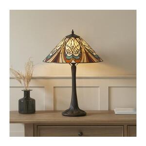 Imagine Endon 112185 - Lampă de masă Tiffany HECTOR 1xE27/10W/230V Ø 40 cm