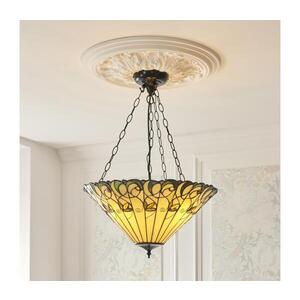 Imagine Endon 111881 - Candelabru suspendat pe lanț Tiffany JAMELIA, 3xE27/10W/230V, diametru 50 cm