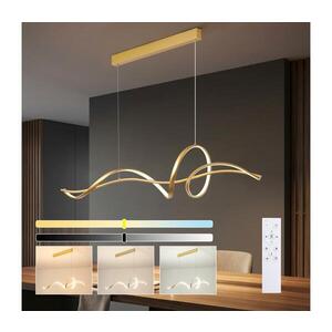 Imagine BRILAGI - Lustră LED reglabilă pe cablu SIGNATURE LED/55W/230V 120x23 cm aurie + telecomandă