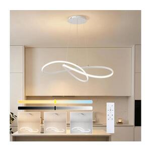 Imagine BRILAGI - LED dimabil lustră pe cablu INFINITY LED/80W/230V 80x80 cm albă + telecomandă