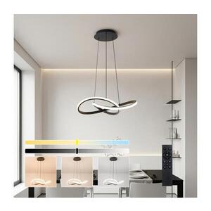 Imagine BRILAGI - Lustra LED reglabilă suspendată pe cablu INFINITY LED/55W/230V 50x50 cm neagră + telecomandă