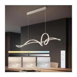 Imagine BRILAGI - Lustra LED cu dimmer pe cablu SIGNATURE LED/55W/230V 120x23 cm albă + telecomandă