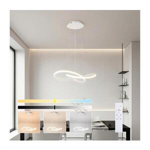 Imagine BRILAGI - LED dimabil lustră suspendată pe cablu INFINITY LED/55W/230V 50x50 cm albă + telecomandă