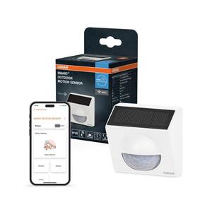 Imagine Osram - Senzor de mișcare solar SMART+ pentru exterior, 3, 7 V, alb, IP65, Wi-Fi, 800 mAh