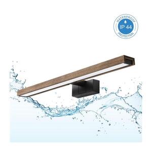 Imagine BRILAGI -LED Iluminare pentru oglindă de baie 3 în 1 WOODY MIRROR LED/12W/230V IP44 negru/stejar nuc